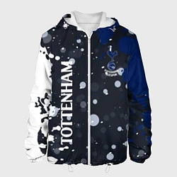 Куртка с капюшоном мужская Tottenham hotspur Краска, цвет: 3D-белый