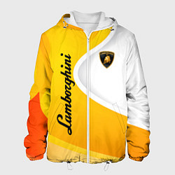 Куртка с капюшоном мужская Lamborghini : sport, цвет: 3D-белый