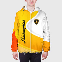 Куртка с капюшоном мужская Lamborghini : sport, цвет: 3D-белый — фото 2