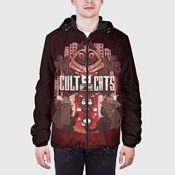 Куртка с капюшоном мужская Dark Cult Of The Cats, цвет: 3D-черный — фото 2