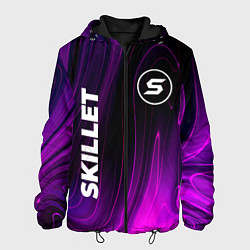 Куртка с капюшоном мужская Skillet violet plasma, цвет: 3D-черный