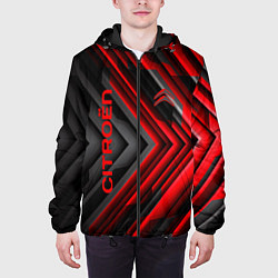 Куртка с капюшоном мужская Citroёn - спорт, цвет: 3D-черный — фото 2