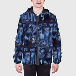 Куртка с капюшоном мужская Хагги Вагги паттерн, цвет: 3D-черный — фото 2