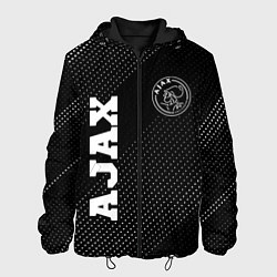 Мужская куртка Ajax sport на темном фоне: надпись, символ