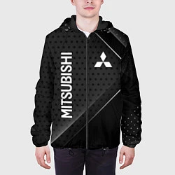 Куртка с капюшоном мужская Mitsubishi Карбон, цвет: 3D-черный — фото 2