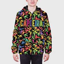 Куртка с капюшоном мужская Capoeira colorful mens, цвет: 3D-черный — фото 2