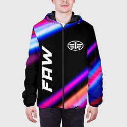 Куртка с капюшоном мужская FAW speed lights, цвет: 3D-черный — фото 2