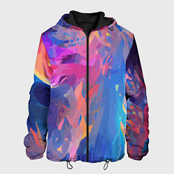 Куртка с капюшоном мужская Splash of colors, цвет: 3D-черный