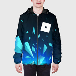 Куртка с капюшоном мужская Roblox взрыв частиц, цвет: 3D-черный — фото 2