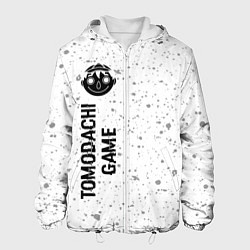 Куртка с капюшоном мужская Tomodachi Game glitch на светлом фоне: по-вертикал, цвет: 3D-белый