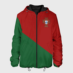 Куртка с капюшоном мужская Сборная Португалии форма для чемпионата мира 2022, цвет: 3D-черный