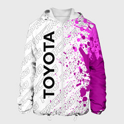 Куртка с капюшоном мужская Toyota pro racing: по-вертикали, цвет: 3D-белый