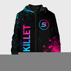 Мужская куртка Skillet - neon gradient: надпись, символ