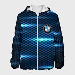Куртка с капюшоном мужская BMW texture, цвет: 3D-белый