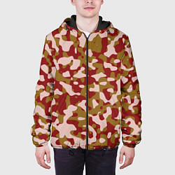 Куртка с капюшоном мужская Камуфляж German Desert, цвет: 3D-черный — фото 2