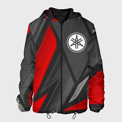 Куртка с капюшоном мужская Yamaha sports racing, цвет: 3D-черный