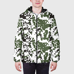 Куртка с капюшоном мужская Камуфляж M-84 Snow, цвет: 3D-черный — фото 2