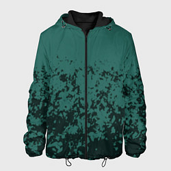 Мужская куртка Абстрактный черно-зеленый