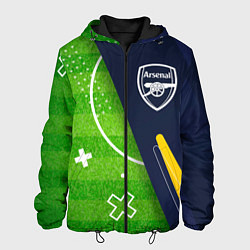 Куртка с капюшоном мужская Arsenal football field, цвет: 3D-черный