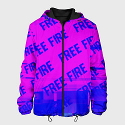 Мужская куртка Free Fire glitch text effect: паттерн