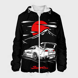 Куртка с капюшоном мужская Тойота супра - JDM Style, цвет: 3D-белый