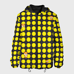Куртка с капюшоном мужская BTC-Биткойн, цвет: 3D-черный