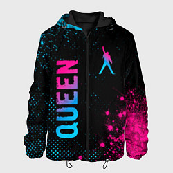 Мужская куртка Queen - neon gradient: надпись, символ