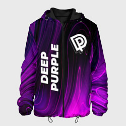 Куртка с капюшоном мужская Deep Purple violet plasma, цвет: 3D-черный