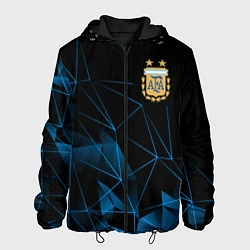 Куртка с капюшоном мужская Сборная Аргентины линии, цвет: 3D-черный