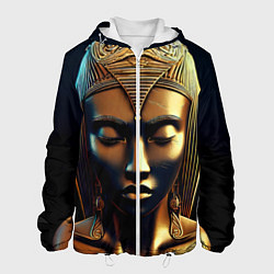 Мужская куртка Нейросеть - золотая статуя египетской царицы