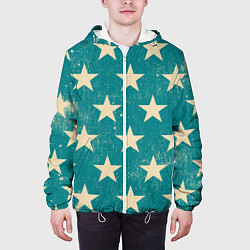 Куртка с капюшоном мужская Super stars, цвет: 3D-белый — фото 2