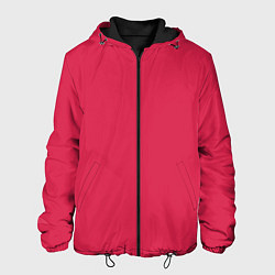 Куртка с капюшоном мужская Viva magenta pantone textile cotton, цвет: 3D-черный