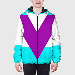 Куртка с капюшоном мужская В ретро стиле FIRM, цвет: 3D-черный — фото 2