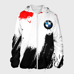 Куртка с капюшоном мужская BMW art, цвет: 3D-белый