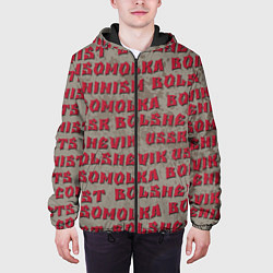 Куртка с капюшоном мужская Leninism, цвет: 3D-черный — фото 2