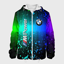 Куртка с капюшоном мужская BMW - M Power - motorsport, цвет: 3D-белый