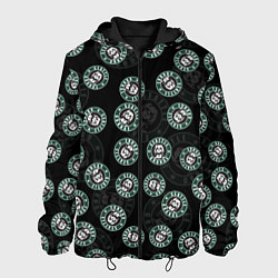 Куртка с капюшоном мужская Seattle grunge эмблемы, цвет: 3D-черный