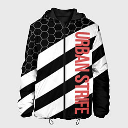 Куртка с капюшоном мужская Urban Strife, цвет: 3D-черный