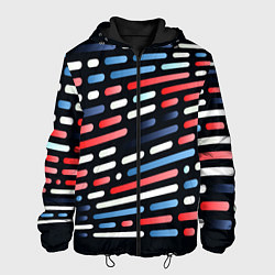 Куртка с капюшоном мужская Vanguard neon pattern, цвет: 3D-черный