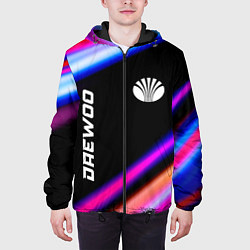 Куртка с капюшоном мужская Daewoo speed lights, цвет: 3D-черный — фото 2