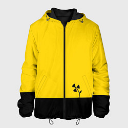 Куртка с капюшоном мужская Атомный цветок, цвет: 3D-черный