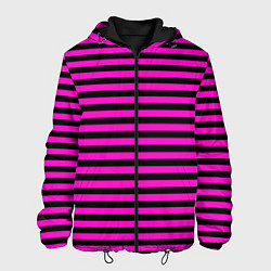 Мужская куртка Черно-розовые Эмо полосы