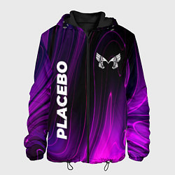 Куртка с капюшоном мужская Placebo violet plasma, цвет: 3D-черный