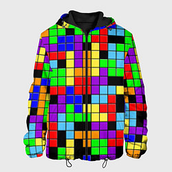 Мужская куртка Тетрис цветные блоки