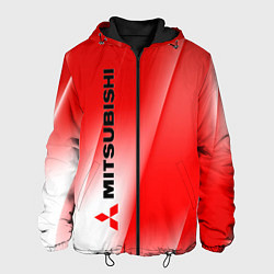 Куртка с капюшоном мужская Mitsubishi sign, цвет: 3D-черный