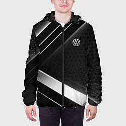 Куртка с капюшоном мужская Volkswagen sign, цвет: 3D-черный — фото 2
