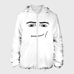 Куртка с капюшоном мужская Одежда Man Face Roblox, цвет: 3D-белый