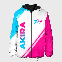 Мужская куртка Akira neon gradient style: надпись, символ