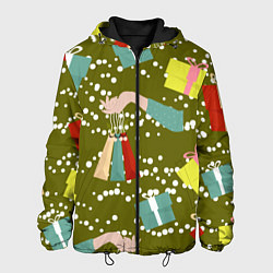 Куртка с капюшоном мужская Подарки и сувениры, цвет: 3D-черный