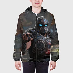 Куртка с капюшоном мужская Gears of war Клейтон Кармайн, цвет: 3D-черный — фото 2